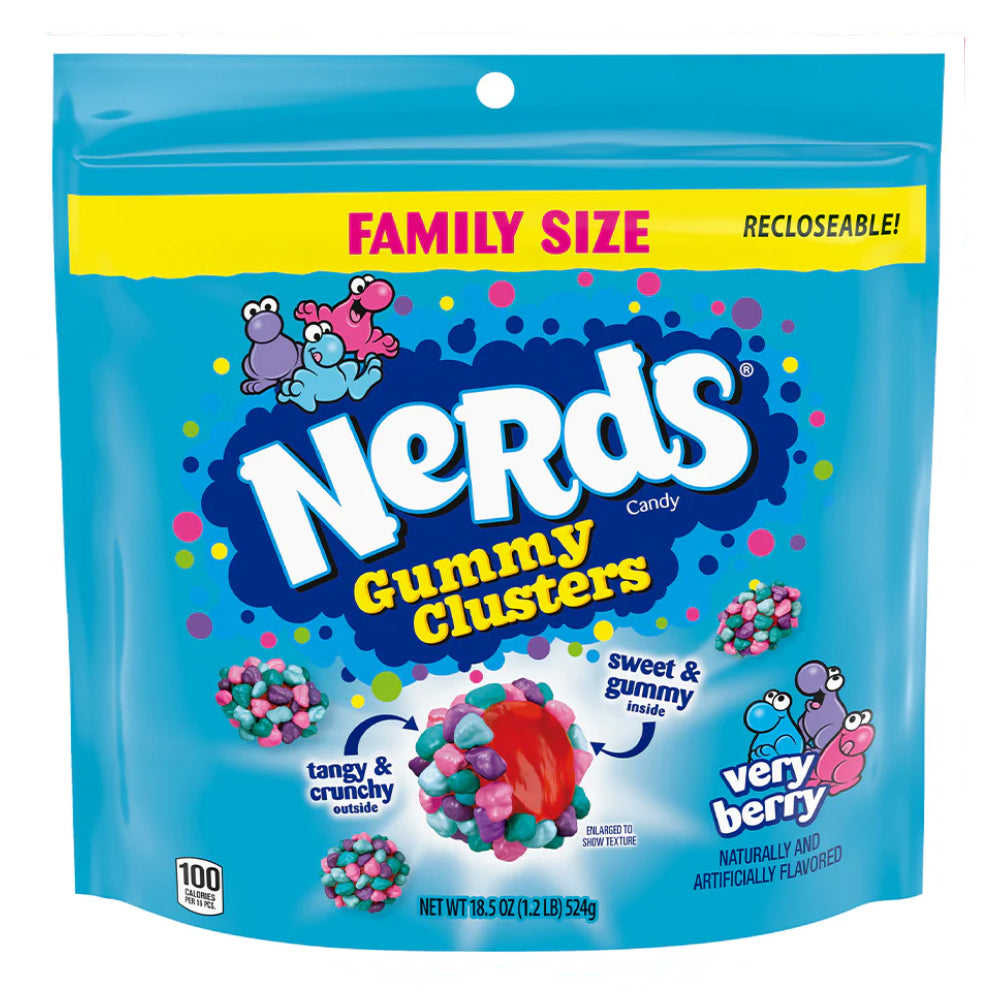 Nerds Gummy Clusters Very Berry Family Size 524g