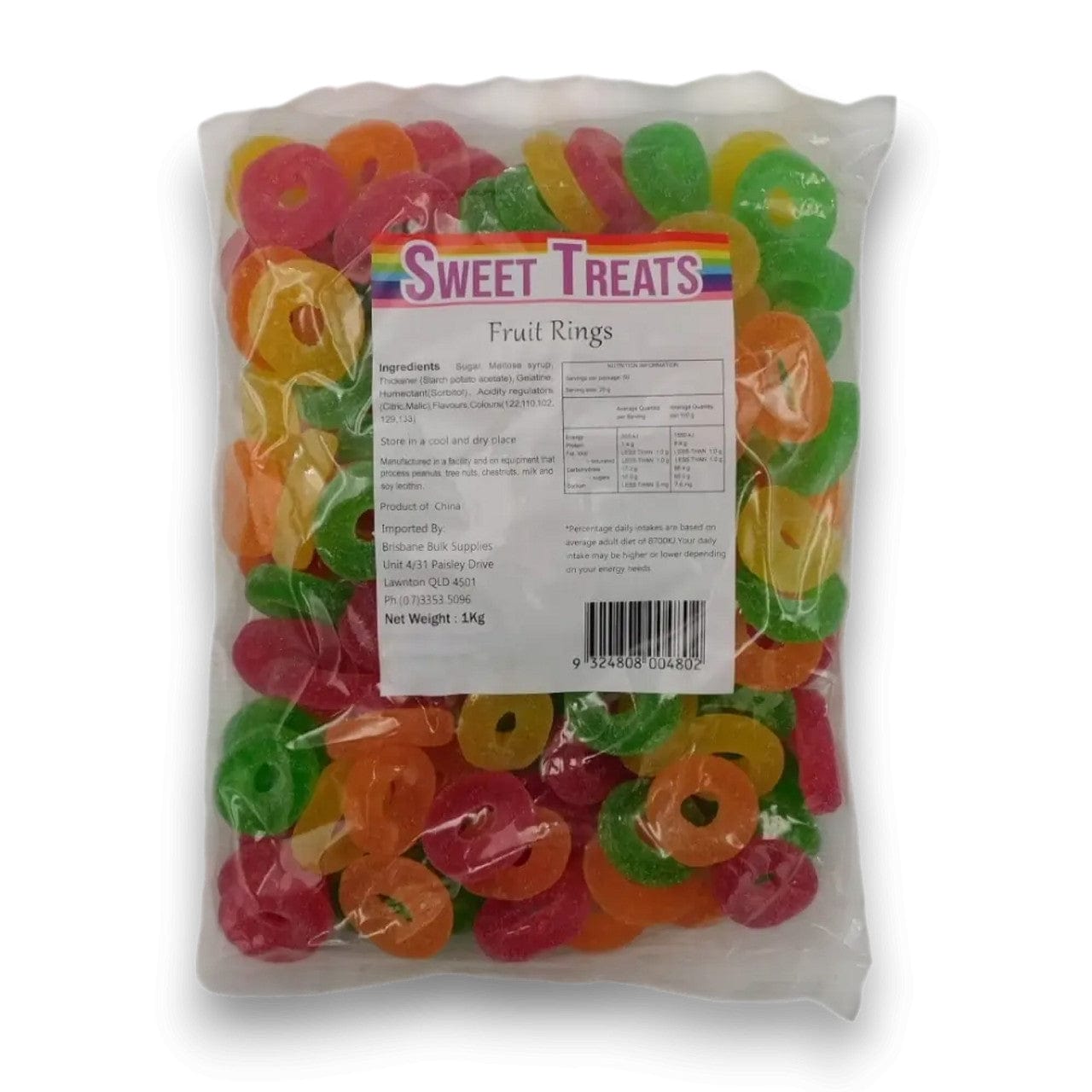 Sweet Treats Fruit Rings (1kg bag)