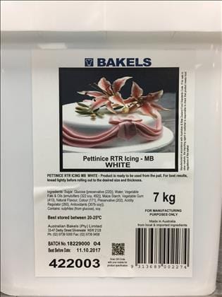 Bakels Icing White Rtr 7kg