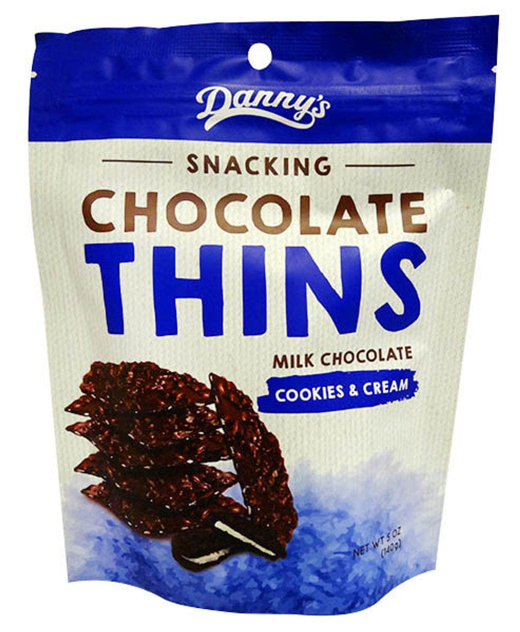 Danny s Snacking Chocolate Thins - Cookies & Cream (12 x 140g bags)