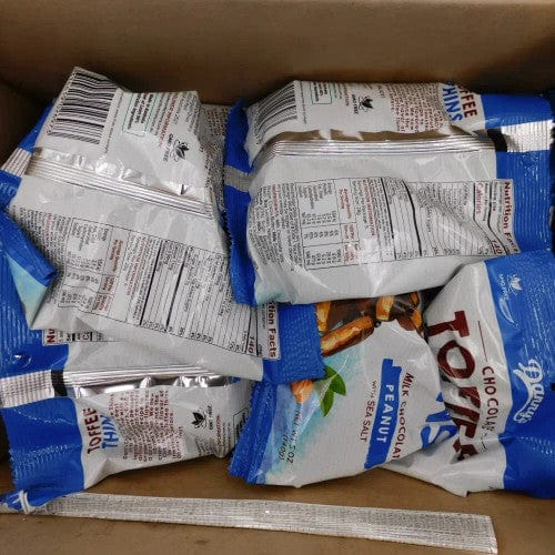 Danny s Toffee Thins - Milk chocolate Peanut & Sea Salt (12 x 140g bags)