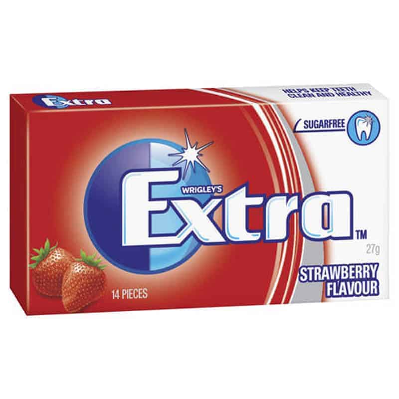 Extra Chewing Gum Strawberry 27g (14 units)