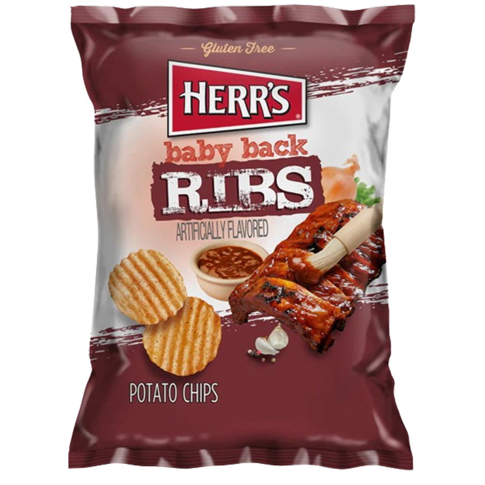Herr's Baby Back Ribs Chips 168g