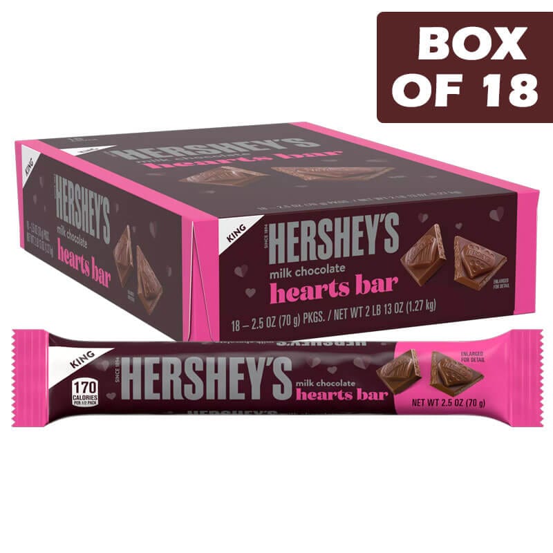 Hersheys Hearts Bar King Size 70g