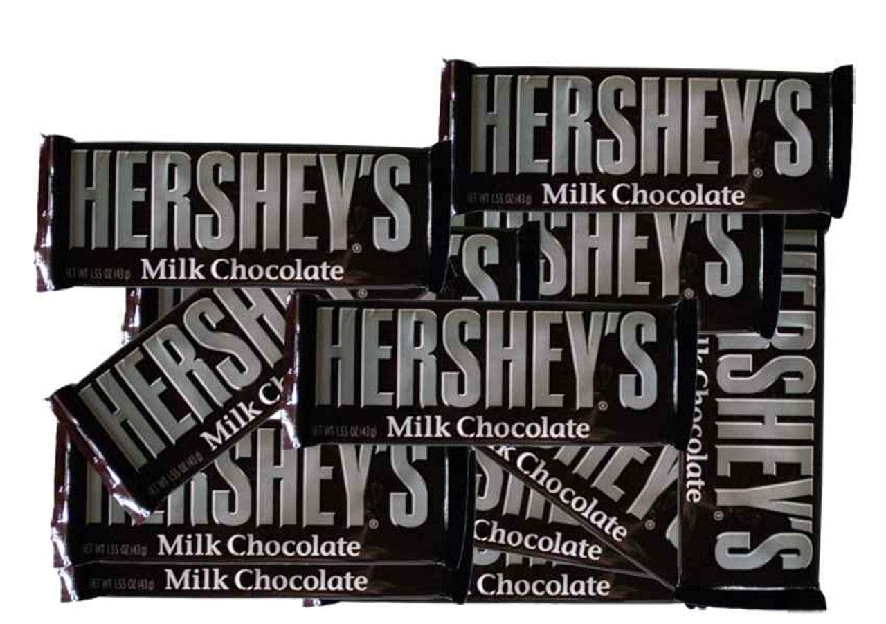 Hershey Milk Chocolate Bars - 12 x 43g Pack