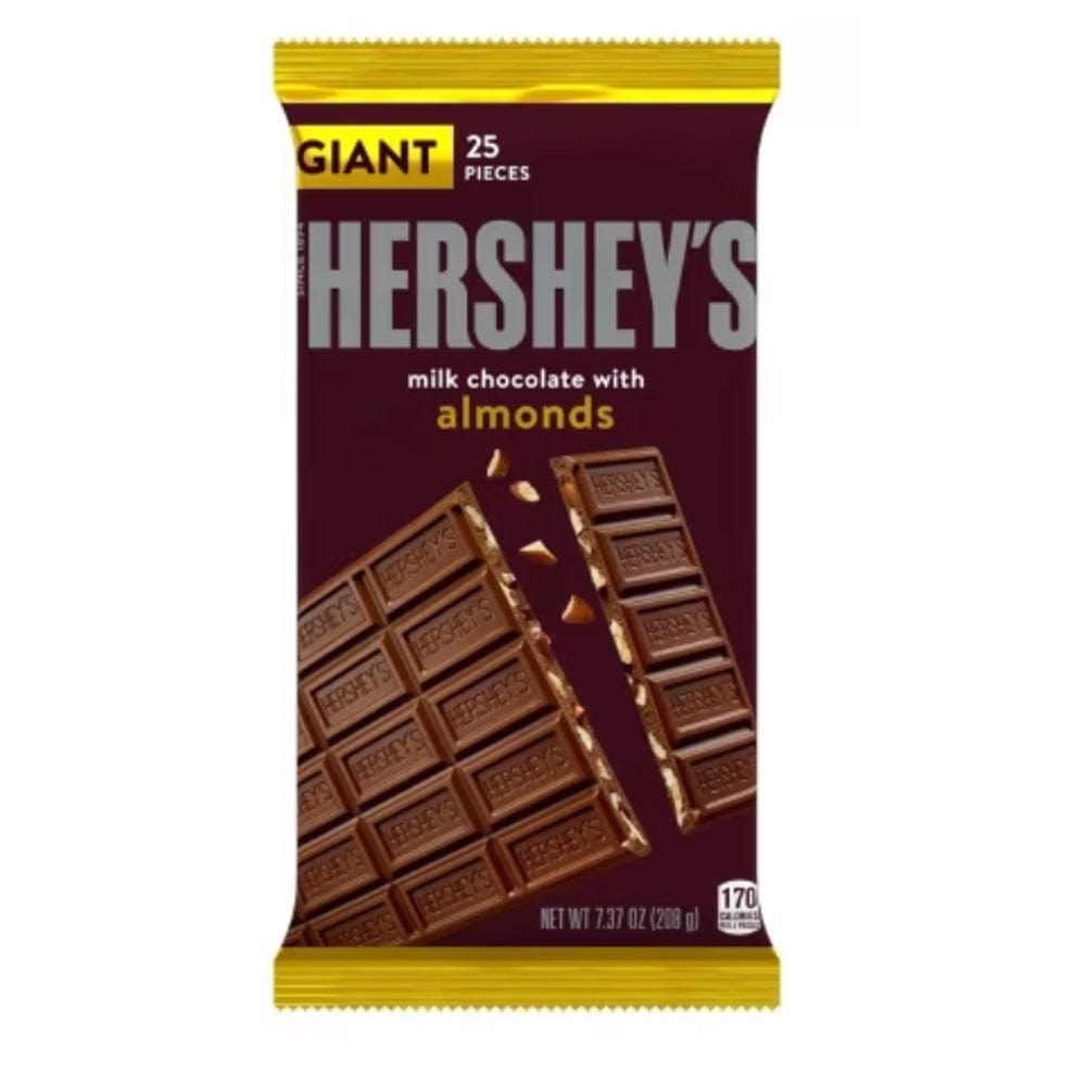 Hershey's Milk Chocolate With Almonds Giant Bar 208g