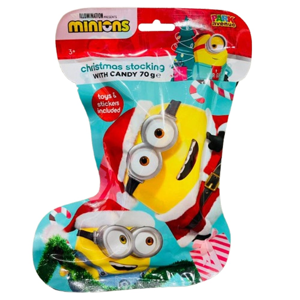 Minions Plastic Xmas Stocking 70g