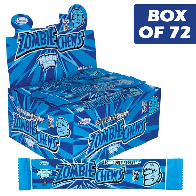 Zombie Chews Blue Raspberry 28g (72 Pieces)