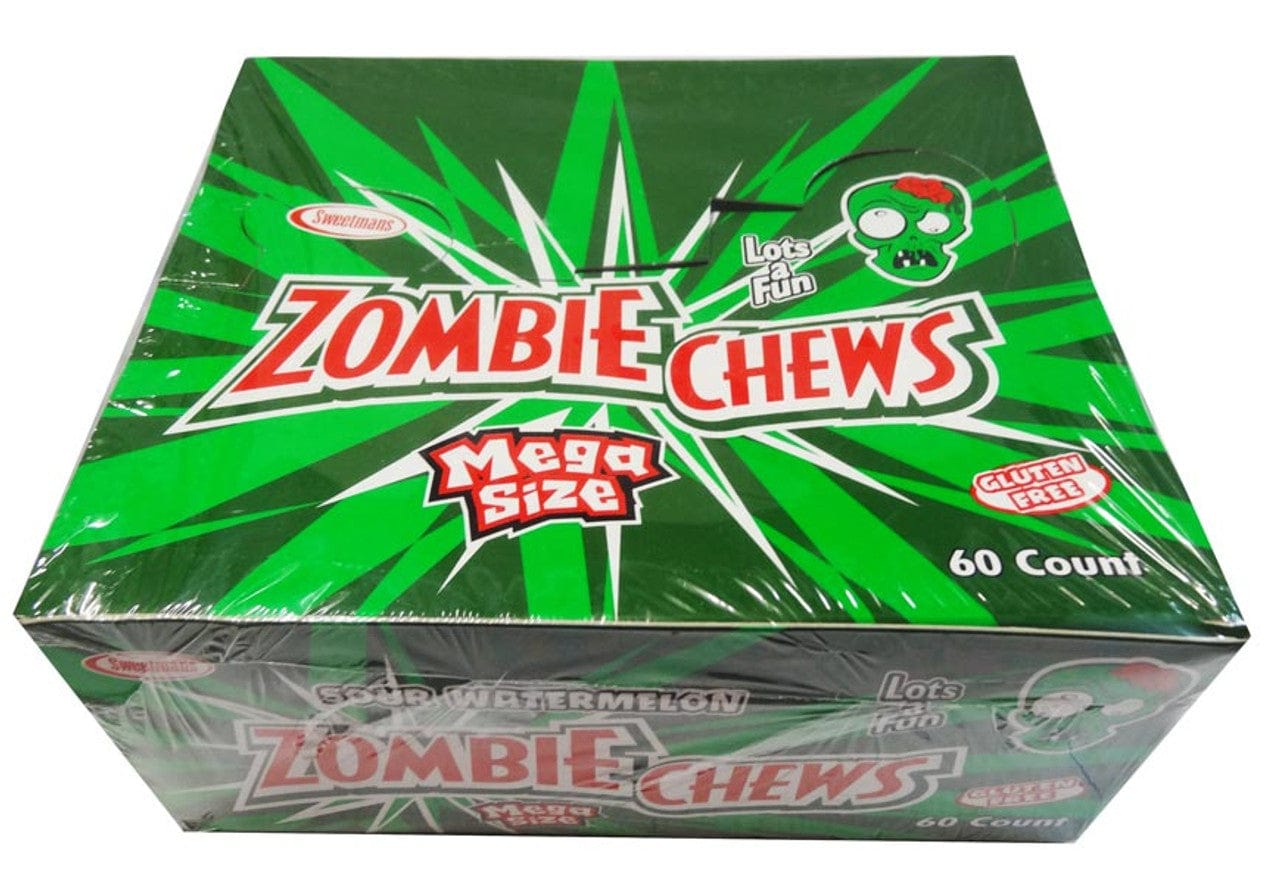 Zombie Chews - Sour Watermelon (60 bars in a Display Unit)