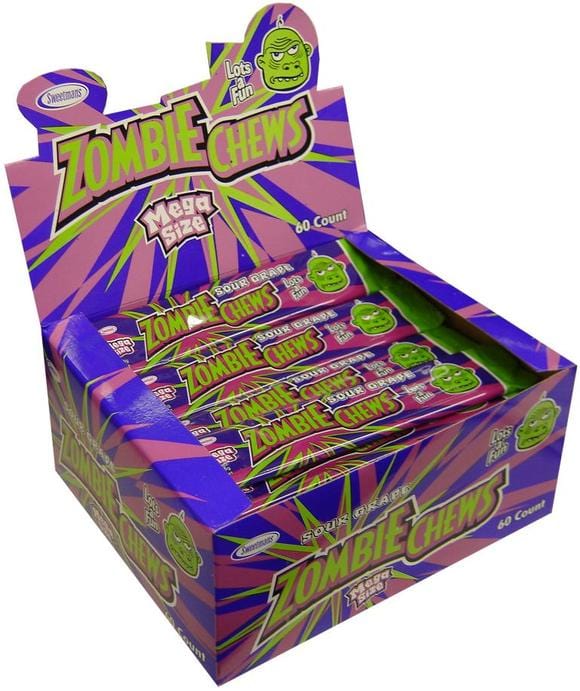 Zombie Chews Grape 28g (72 Pack)