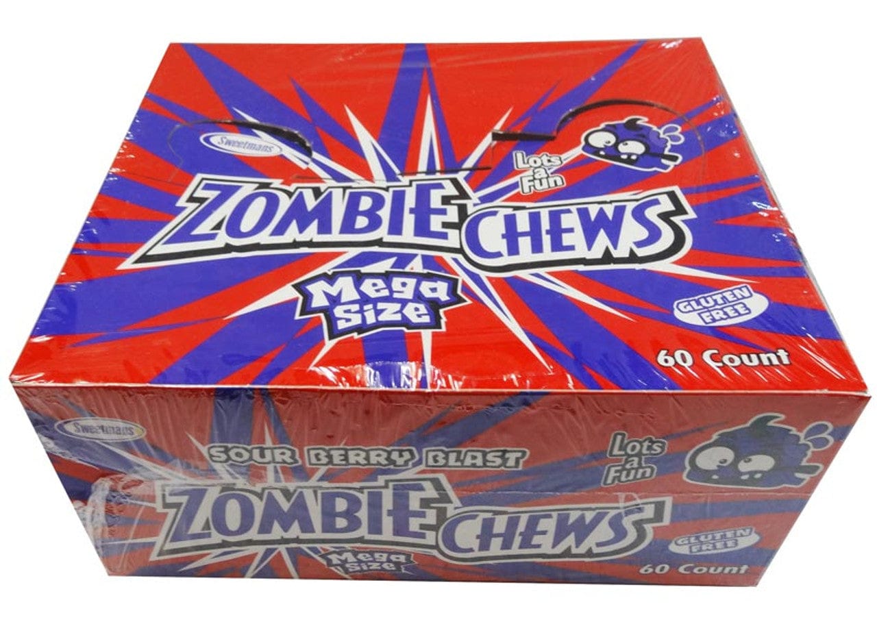 Zombie Chews - Sour Berry Blast (60 bars in a Display Unit)