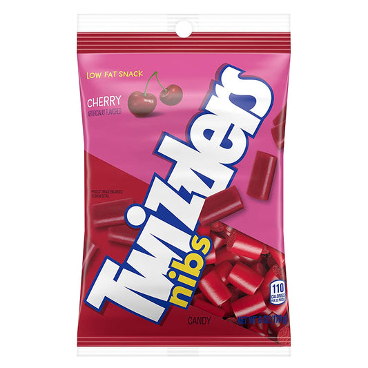 Twizzlers Cherry Flavored Nibs Peg Bag 198g