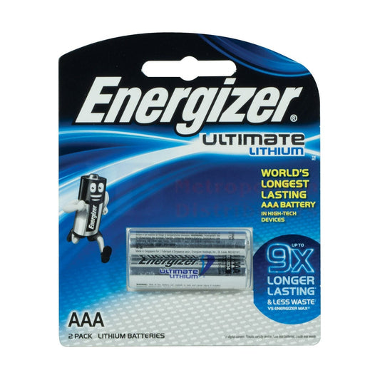 AAA Energizer Lithium (2 Pack)