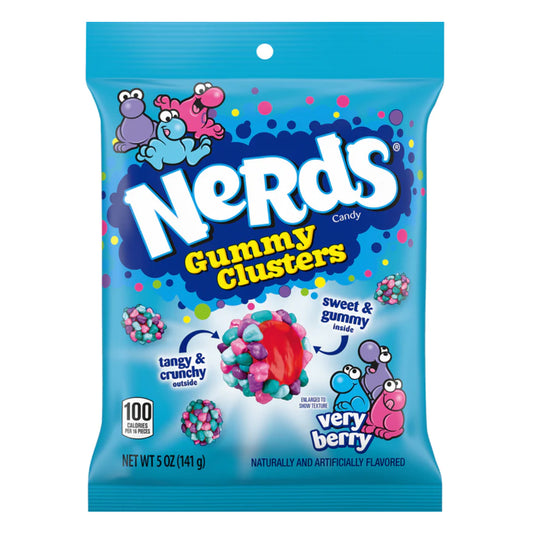 Nerds Gummy Cluster Very Berry Peg Bag 141g