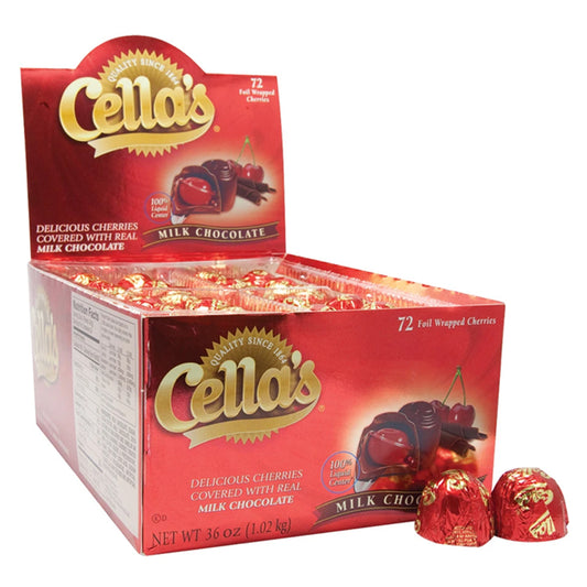 Cella's Covered Cherries Milk Chcolate (72 Pieces)