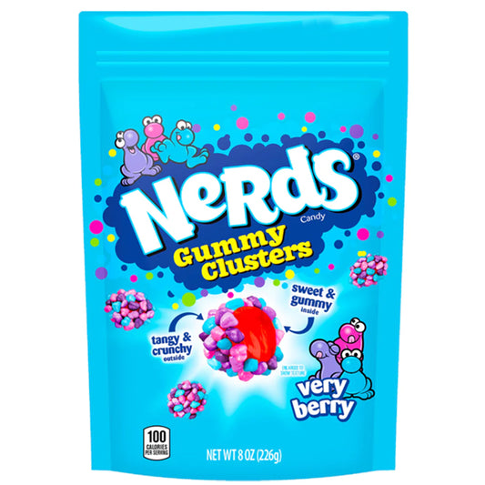 Nerds Gummy Cluster Very Berry Stand Up Pouch 226g