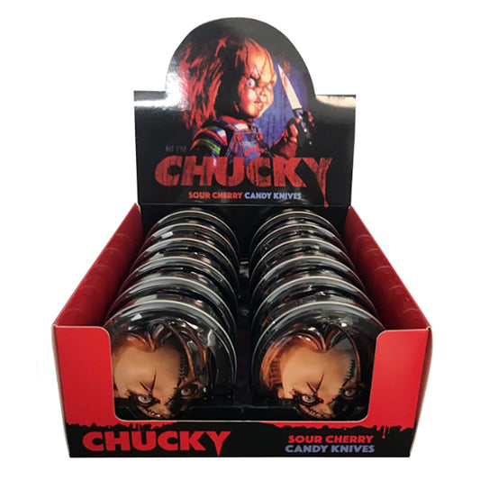 Chucky Child's Play Sour Cherry Candy Knives Tin 34g