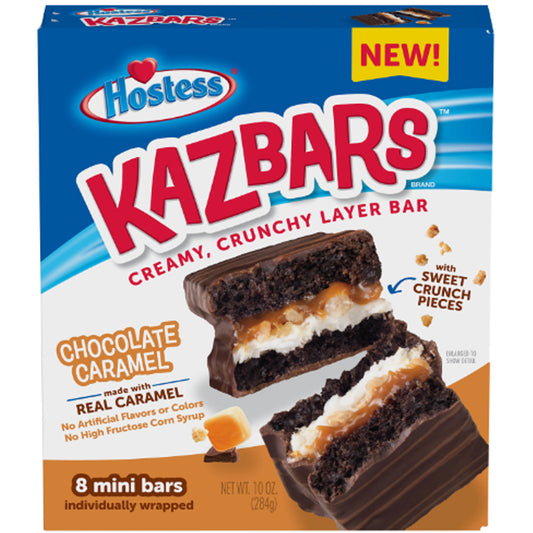 Hostess Kazbars Chocolate Caramel 284g
