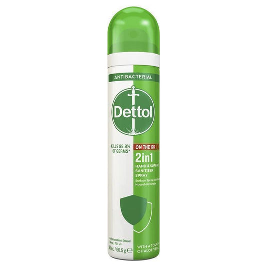 Dettol 2 In 1 Hand And Surface Sanitiser Spray Aloe Vera 90ml