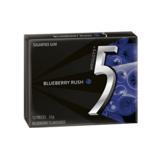 5 Gum Blueberry Rush 35g (12 units)