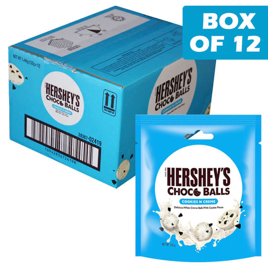 Hershey Cookie & Creme Choco Balls Bites 120g
