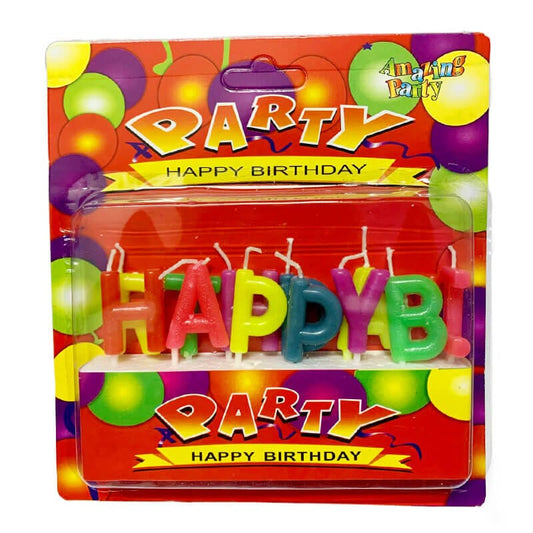Birthday Candles Alphabet Letters Set