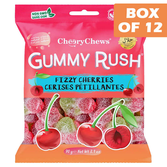 Gummy Rush Fizzy Cherry 90g