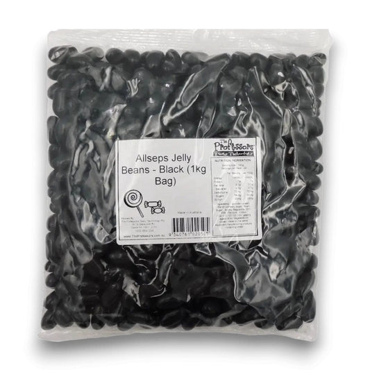 Allseps Jelly Beans - Black (1kg Bag)