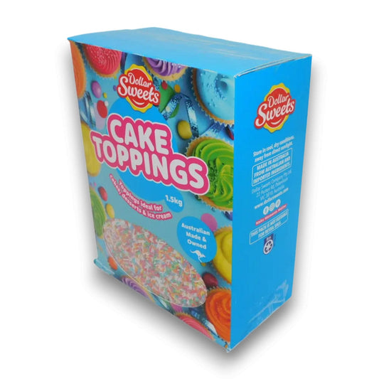 Dollar Sweets Bright Cake Topping Sprinkles (1.5kg Catering Box)