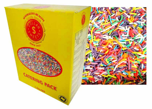 Dollar Sweets Rainbow Cake Topping Sprinkles (1.5kg Catering Box)