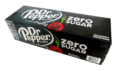 Dr. Pepper Cherry - Zero Sugar  (12 x 355ml Cans in a Display Unit)