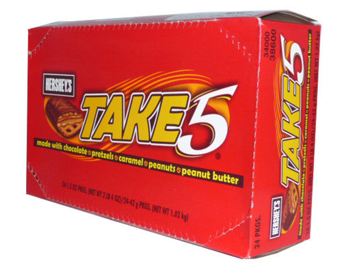 Hersheys Take 5 Bars (24 x 42g bars)