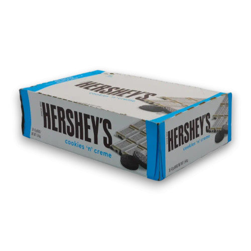 Hersheys Cookies and Cream Milk Chocolate Bars (36 x 43g Bars in a Display)