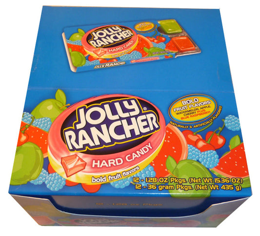 Jolly Rancher Hard Candy - Bold Fruit Flavours (12 x 36g packs)