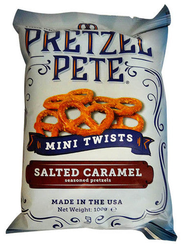 Pretzel Pete - Mini Twists - Salted Caramel (100g bag)