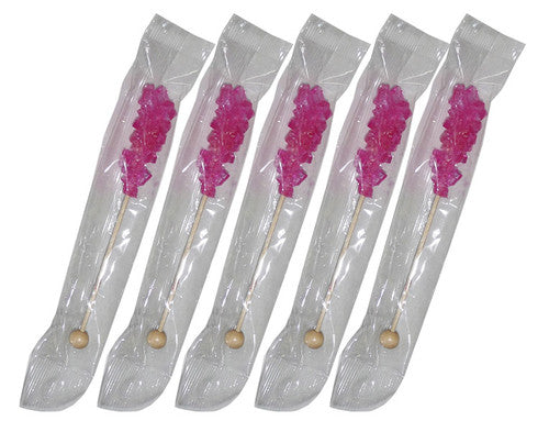 Swizzle Sticks - Pink - Cherry Flavour (5 x 14cm sticks)