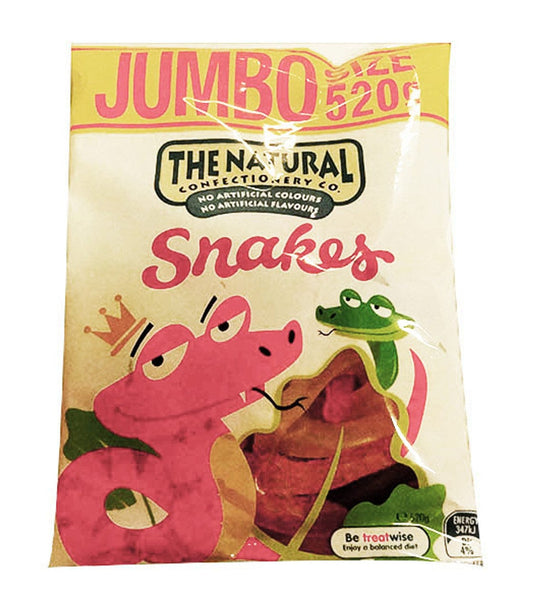 The Natural Confectionery Co. - Snakes (520g bag x 10pc box)