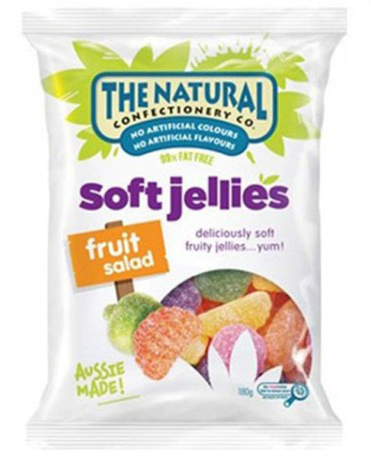 The Natural Confectionery Co. - Soft Jellies - Fruit Salad (240g bag x 18pc box)