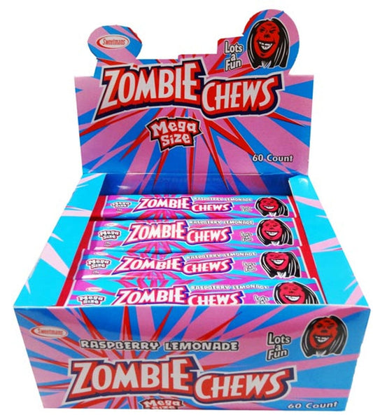 Zombie Chews - Raspberry/Lemonade (60 bars in a Display Unit)
