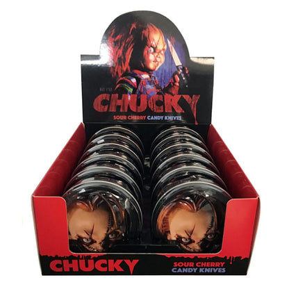 Chucky Child's Play Sour Cherry Candy Knives Tin 34g
