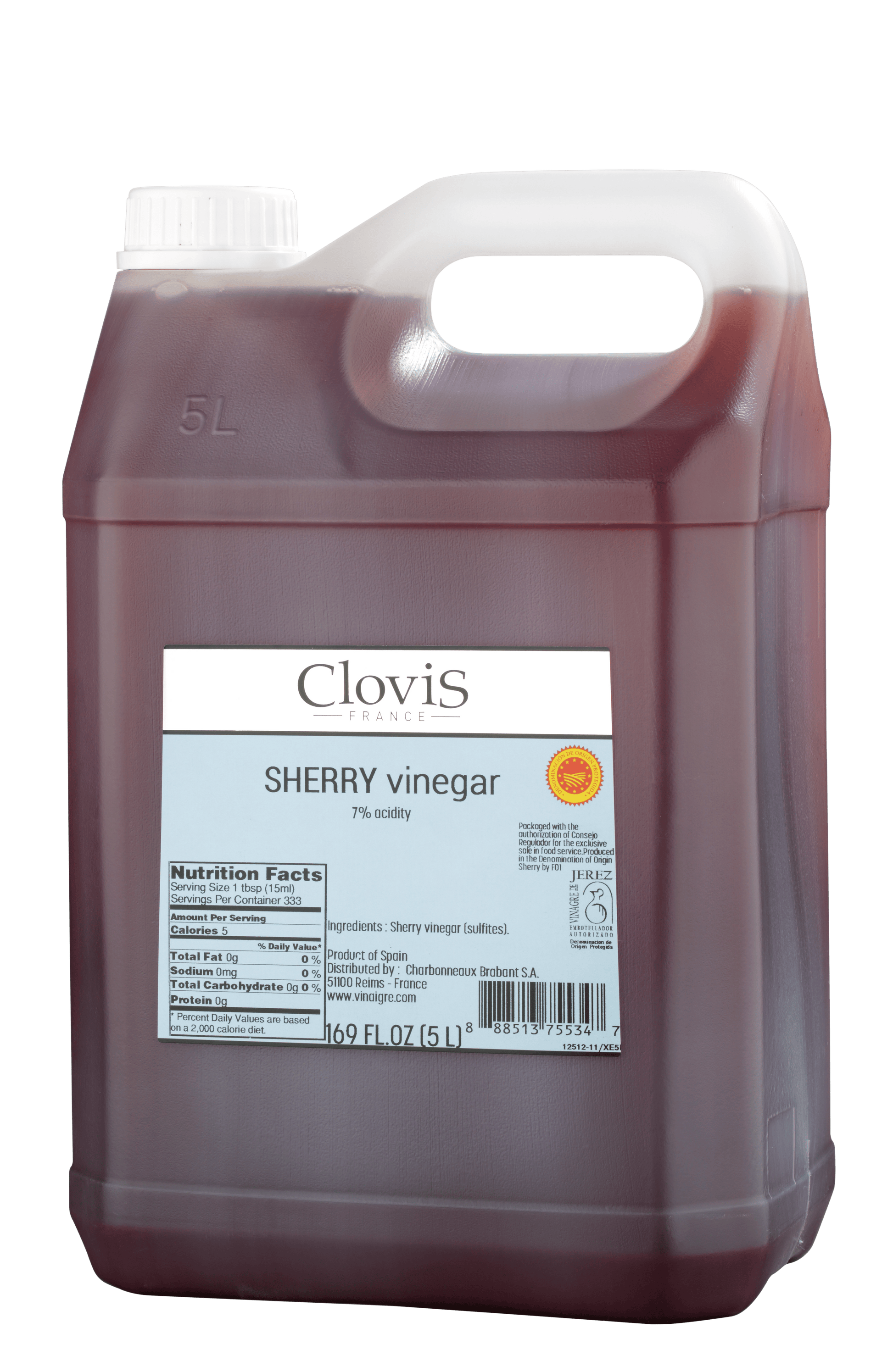 Clovis Vinegar Sherry 5 Litres