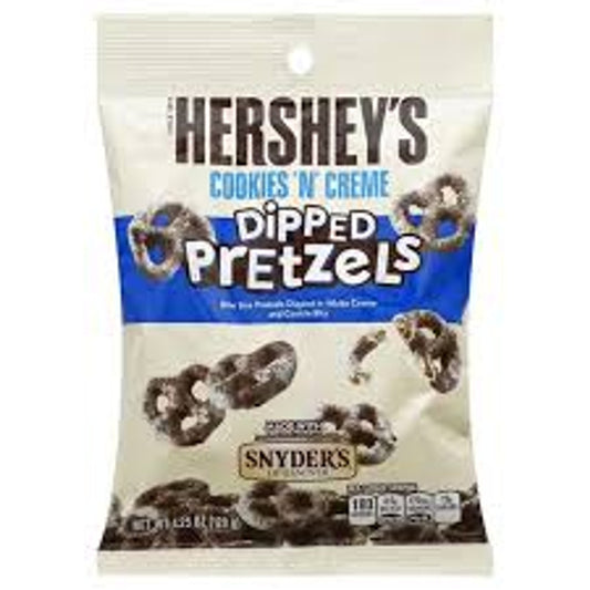 Hersheys Cookies N Cream Dipped Pretzel  (10 x 120g packs)