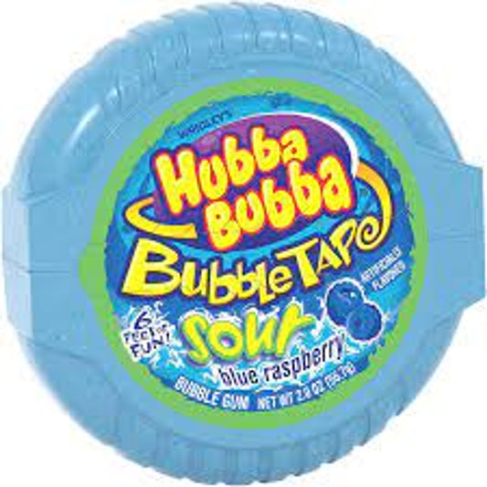Hubba Bubba Bubble Tape - USA (Blue Raspberry 12 roll Display Unit)