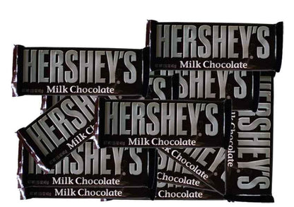 Hershey Milk Chocolate Bars - 12 x 43g Pack