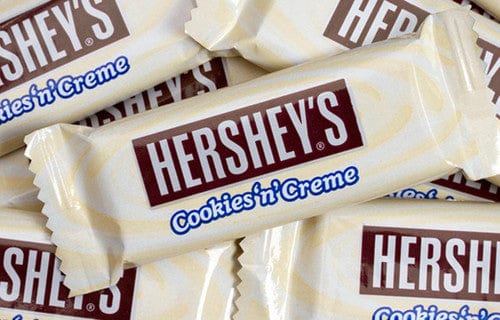 Hersheys Snack Size Cookies and Cream Milk Chocolate Bars (12g bars - approx 75pc bag)