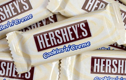 Hersheys Snack Size Cookies and Cream Milk Chocolate Bars (12g bars - approx 75pc bag)