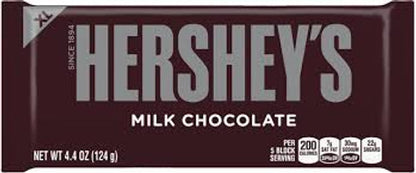 Hersheys XL Milk Chocolate Bars (12 x 124g bars in a box)