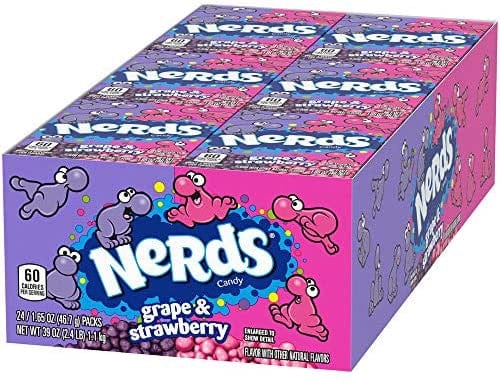 Nerds - Grape & Strawberry (24 x 46.7g piece Display Unit)