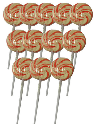 Swirl Lollipops - Red Cherry (Box of 24)