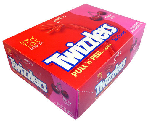 Twizzlers Pull  n  Peel Candy - Cherry (36 x 62g packs)